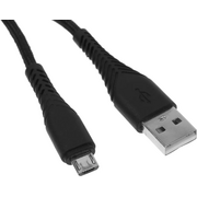  Дата-кабель Fishbone USB - 8 pin, 3А, 1м, черный, Borasco 