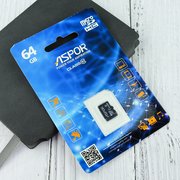  Карта памяти Aspor microSDHC 64GB Class10 UHS-I 