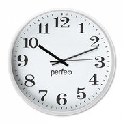  Настенные часы Perfeo PF-WC-002 PF_C3063 белый корпус/белый циферблат 
