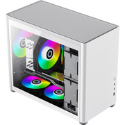 Корпус GameMax Spark Full White mATX case, PSU, w/1xUSB3.0+1xType-C, 1xCombo Audio 