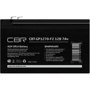  Аккумуляторная VRLA батарея CBR CBT-GP1270-F2 (12В 7Ач), клеммы F2 
