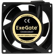  Вентилятор ExeGate EX08038BAT EX289000RUS (80x80x38 мм, 2-Ball. 2500RPM, 37dBA) 