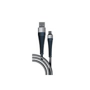  Дата-кабель Fishbone USB - micro USB, 3А, 1м, spaсe grey, Borasco 