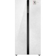  Холодильник Weissgauff WSBS 500 Inverter NoFrost White Rock Glass 