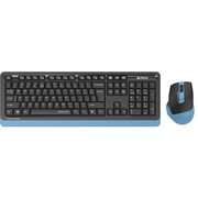  Комплект клавиатура и мышь A4Tech Fstyler FGS1035Q черный/синий USB беспроводная Multimedia 