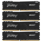  ОЗУ Kingston Fury Beast Black (KF436C18BBK4/128) DDR 4 DIMM 128Gb PC28800, 3600Mhz, CL18 (Kit of 4) (retail) 