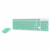  Комплект клавиатура и мышь SMARTBUY SBC-250288AG-WG One бело-зеленый 