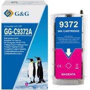  Картридж струйный G&G GG-C9372A пурпурный (130мл) для HP Designjet T610, T770, T790eprinter, T1300eprinter, T1100, T1100PS, T1120, T1120PS, T1200, T12 