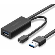  Кабель UGREEN US175 20827 USB 3.0 Extension Cable 10m Black 