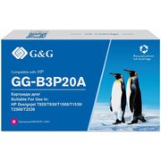  Картридж струйный G&G GG-B3P20A 727 пурпурный (130мл) для HP DJ T920/T1500/T2530 