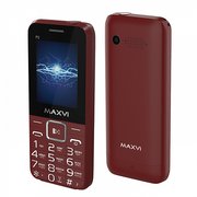  Мобильный телефон Maxvi P2 wine-red 
