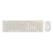  Клавиатура + мышь OKLICK 240M клав:белый мышь:белый USB беспроводная slim Multimedia 1091258 