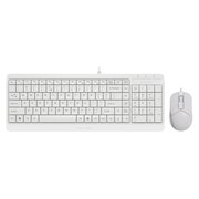  Клавиатура + мышь A4Tech Fstyler F1512 клав:белый мышь:белый 