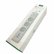  Сетевой фильтр UGREEN CD286 (25357) 30W 3 AC Power Strip with Master Switch (2A1C) EU White 