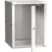  Шкаф коммутационный ITK Linea W (LWR3-12U66-GF) настенный 12U 600x600мм пер.дв.стекл задн.дв.стал.лист серый 