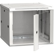  Шкаф коммутационный ITK Linea W (LWR3-06U66-GF) настенный 6U 600x600мм пер.дв.стекл серый 
