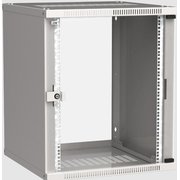  Шкаф коммутационный ITK Linea WE (LWE3-15U66-GF) настенный 15U 600x600мм пер.дв.стекл серый 