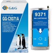  Картридж струйный G&G GG-C9371A голубой (130мл) для HP HP Designjet T610, T770, T790eprinter, T1300eprinter, T1100, T1100PS, T1120, T1120PS, T1200, T1 