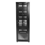  Шкаф серверный ЦМО ПРОФ ШТК-СП-48.6.10-44АА-9005 напольный 48U 600x1000мм пер.дв.перфор.черный 