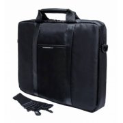 Сумка для ноутбука 15.6" PC Pet Nylon Style Toplader Front pocket Stiched PU Stripes Black (PCP-1003BK) 