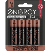  Батарейка алкалиновая Energy Ultra LR6/4B (АА) 