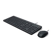  Клавиатура + мышь HP Wired Combo 150 клав:черный мышь:черный USB 