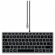  Клавиатура Satechi Slim W1 USB-C Wired Keyboard-RU Серый космос 