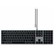  Клавиатура Satechi Slim W3 USB-C Wired Keyboard-RU Серый космос 