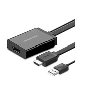  Конвертер UGreen MM107 (40238) HDMI + USB to DP Converter 0,5 м черный 