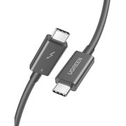  Кабель UGreen US501 (30389) USB-C to USB-C Thunderbolt 4 Cable 40Gbps 0,8 м черный 