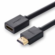  Кабель UGreen HD107 (10141) HDMI Male to Female Cable в оплетке 1 м черный 