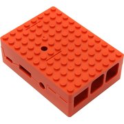  Корпус ACD RA183 red для микрокомпьютера Raspberry Pi 3 Red ABS Plastic Building Block case for Raspberry Pi 3 