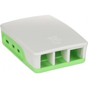  Корпус Qumo (RS031) ABS Plastic, Raspberry Pi 4, White+Green 