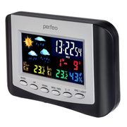  Часы-метеостанция Perfeo PF_B4653 Color+ (PF-S3332BS) 
