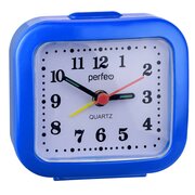  Часы-будильник PERFEO PF_C3099 Quartz PF-TC-004 синие 