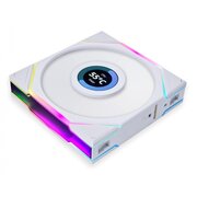  Вентилятор Lian Li Uni Fan TL LCD 120 White /12TLLCD1W/ (G99.12TLLCD1W.R0) 120x125x28мм (1.6” LCD дисплей, PWM, ARGB, 200-1900 об/мин, 27dBa) 