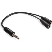  Кабель-разветвитель аудио ExeGate EX-CCA-415-0.15 EX294736RUS 3.5mm Jack M/2x3.5mm Jack F 0,15м 