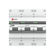  Автоматический выключатель EKF PROxima ВА 47-100 (mcb47100-3-100D-pro) 