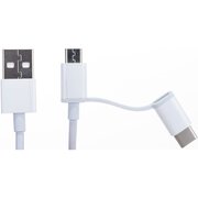  Кабель XIAOMI Mi 2-in-1 USB Cable Micro-USB to Type-C 30cm SJV4083TY 