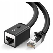  Кабель UGREEN NW112 11278 Cat 6 F/UTP Ethernet RJ45 Extension Male/Female Patch Cords 0.5m Black 