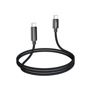  Дата-кабель HOCO U125 Benefit 100W charging data cable with display Type-C + Type-C черный 
