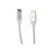  Кабель аудио-видео Cactus CS-HDMI.2.1-1 HDMI (m)/HDMI (m) 1м серебристый 