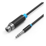  Кабель аудио Vention BBEBI Jack 6.5 M/XLR F 3м 