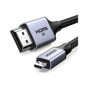  Кабель UGREEN HD164 (15517) Micro HDMI to HDMI 8K Cable 2m Space Gray 