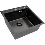  Кухонная мойка Arfeka Eco PVD AR 500*500см Nano Black 