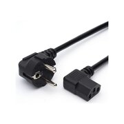  Кабель питания GoPower 00-00024536 евровилка-C13 (f) 1.8м ПВХ угловой черный 1/125 