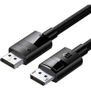  Кабель UGREEN DP114 80391 DP 1.4 Male to Male Plastic Case Braided Cable 1,5m Black 