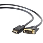  Кабель Bion BXP-CC-DPM-DVIM-018 DisplayPort - DVI, 20M/24+1M, позолоченные контакты, 1,8м, черный 