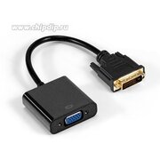  Кабель ExeGate EX-CC-DVID-VGAF-0.2 EX294677RUS DVI-D-VGA 25M/15F 0,2м позолоченные контакты 