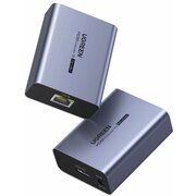  Кабель UGREEN CM455 (20519EU) HDMI Over Ethernet Extender 1080P 70m EU Space Gray 